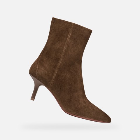 Kitten heel ankle boots KLEOPY WOMAN Dark Brown - image number 0 | GEOX