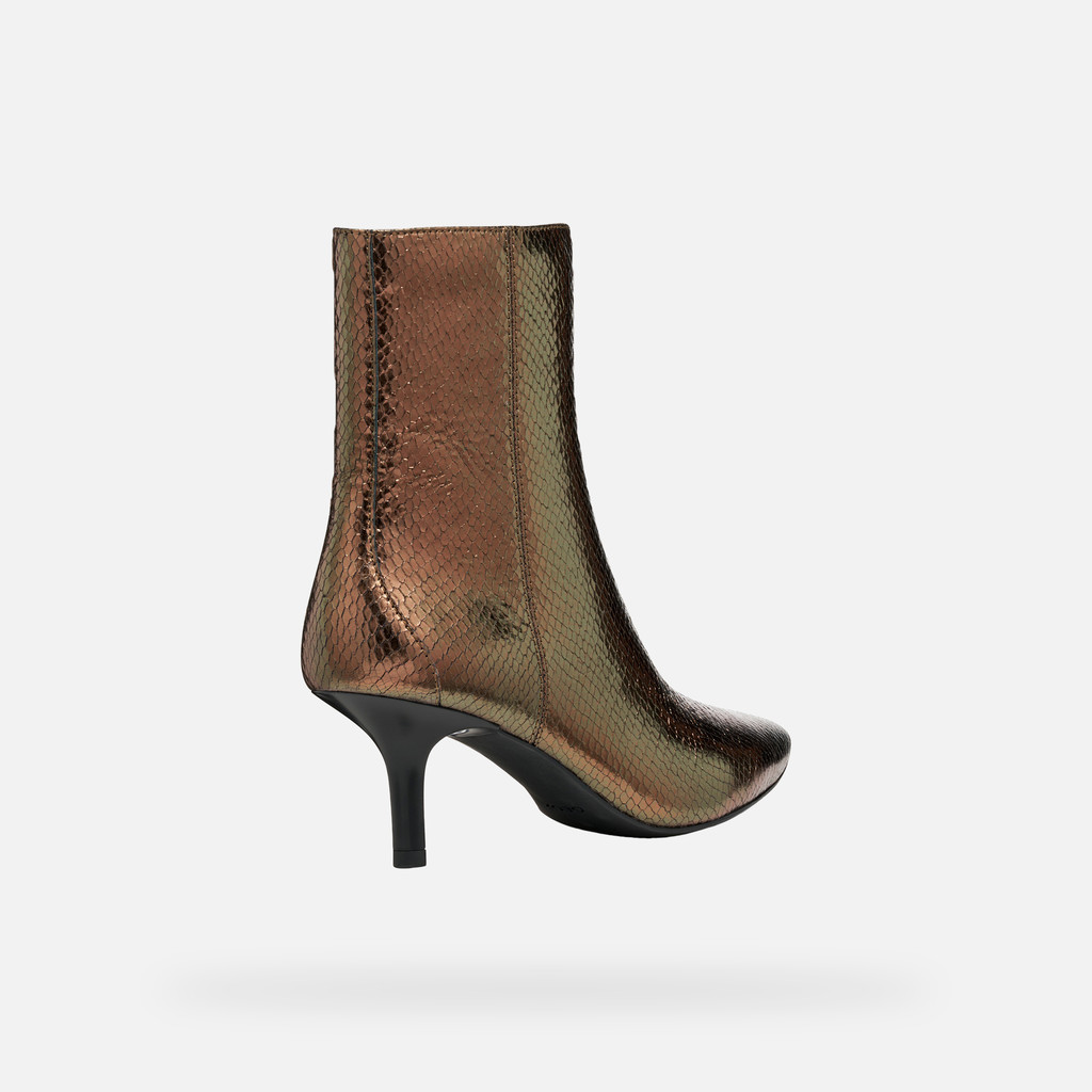 Medium heel ankle boots KLEOPY WOMAN Dark Brown - image number 4 | GEOX