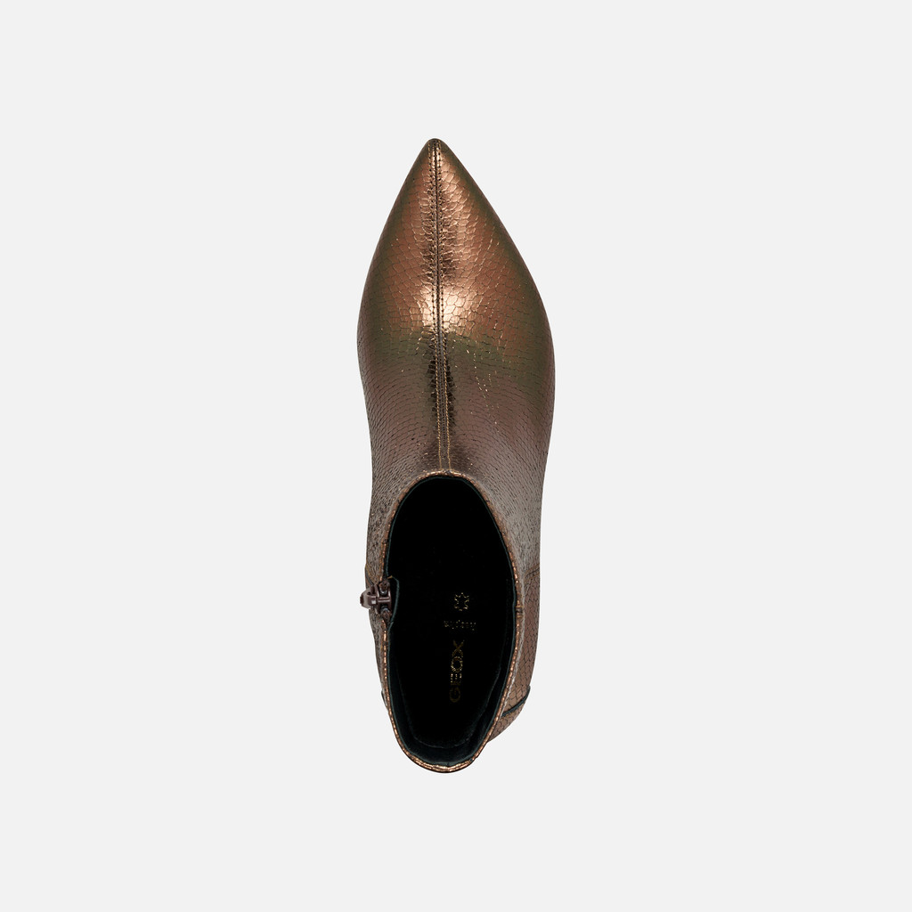Medium heel ankle boots KLEOPY WOMAN Dark Brown - image number 5 | GEOX