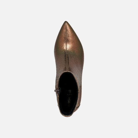 Medium heel ankle boots KLEOPY WOMAN Dark Brown - image number 5 | GEOX