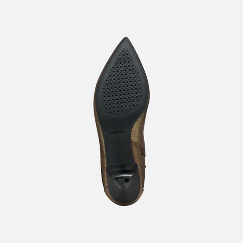 Medium heel ankle boots KLEOPY WOMAN Dark Brown - image number 6 | GEOX