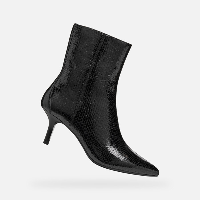 Stiefeletten mit mittelhohem Absatz KLEOPY DAME Schwarz | GEOX