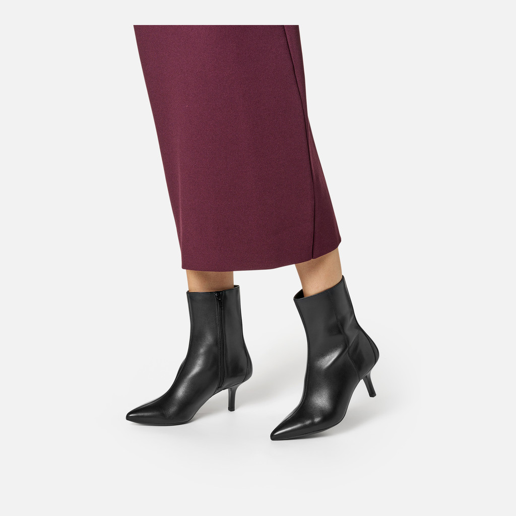 Medium heel ankle boots KLEOPY WOMAN Black - image number 1 | GEOX