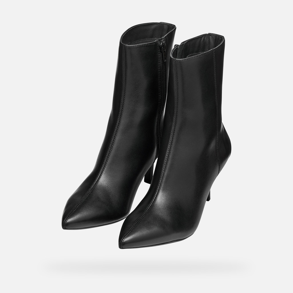 Medium heel ankle boots KLEOPY WOMAN Black - image number 8 | GEOX