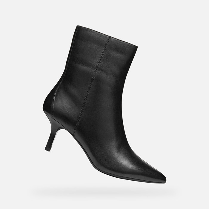 Bottines talon moyen KLEOPY FEMME Noir | GEOX