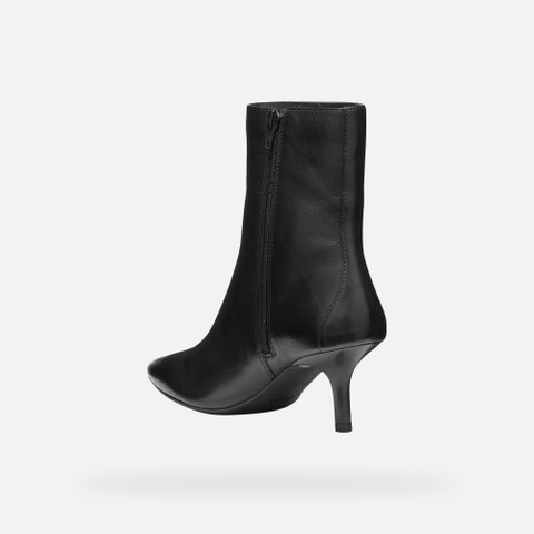 Medium heel ankle boots KLEOPY WOMAN Black - image number 4 | GEOX