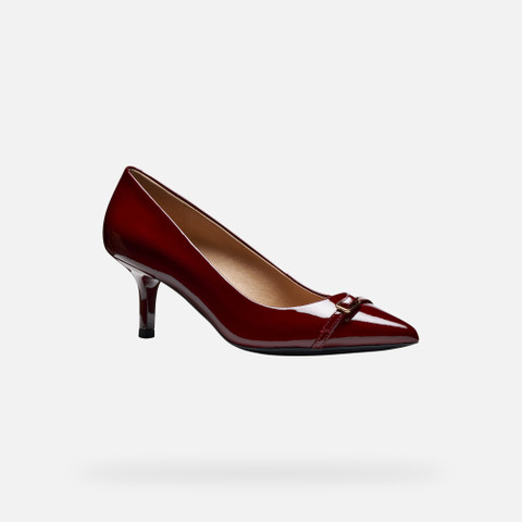 Medium heel pumps KLEOPY WOMAN Bordeaux - image number 2 | GEOX