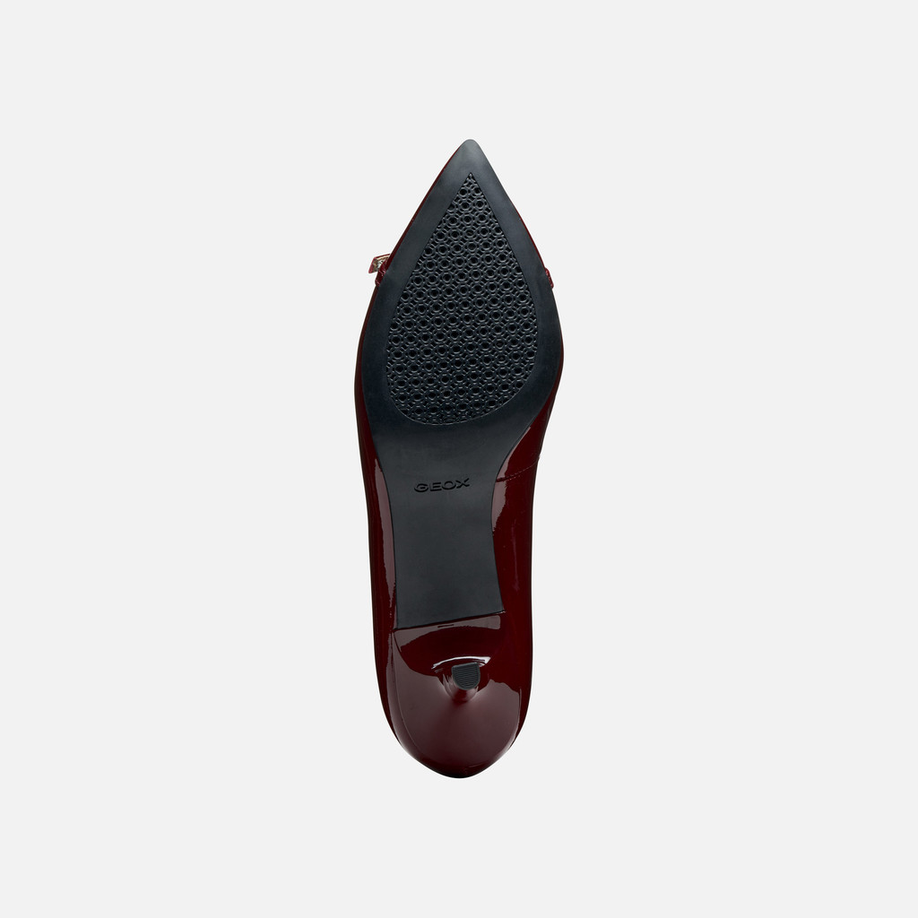 Medium heel pumps KLEOPY WOMAN Bordeaux - image number 6 | GEOX