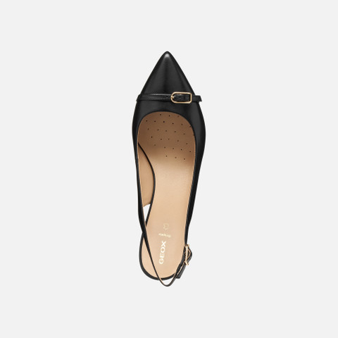 Slingbacks with medium-high heels KLEOPY WOMAN Black - image number 5 | GEOX