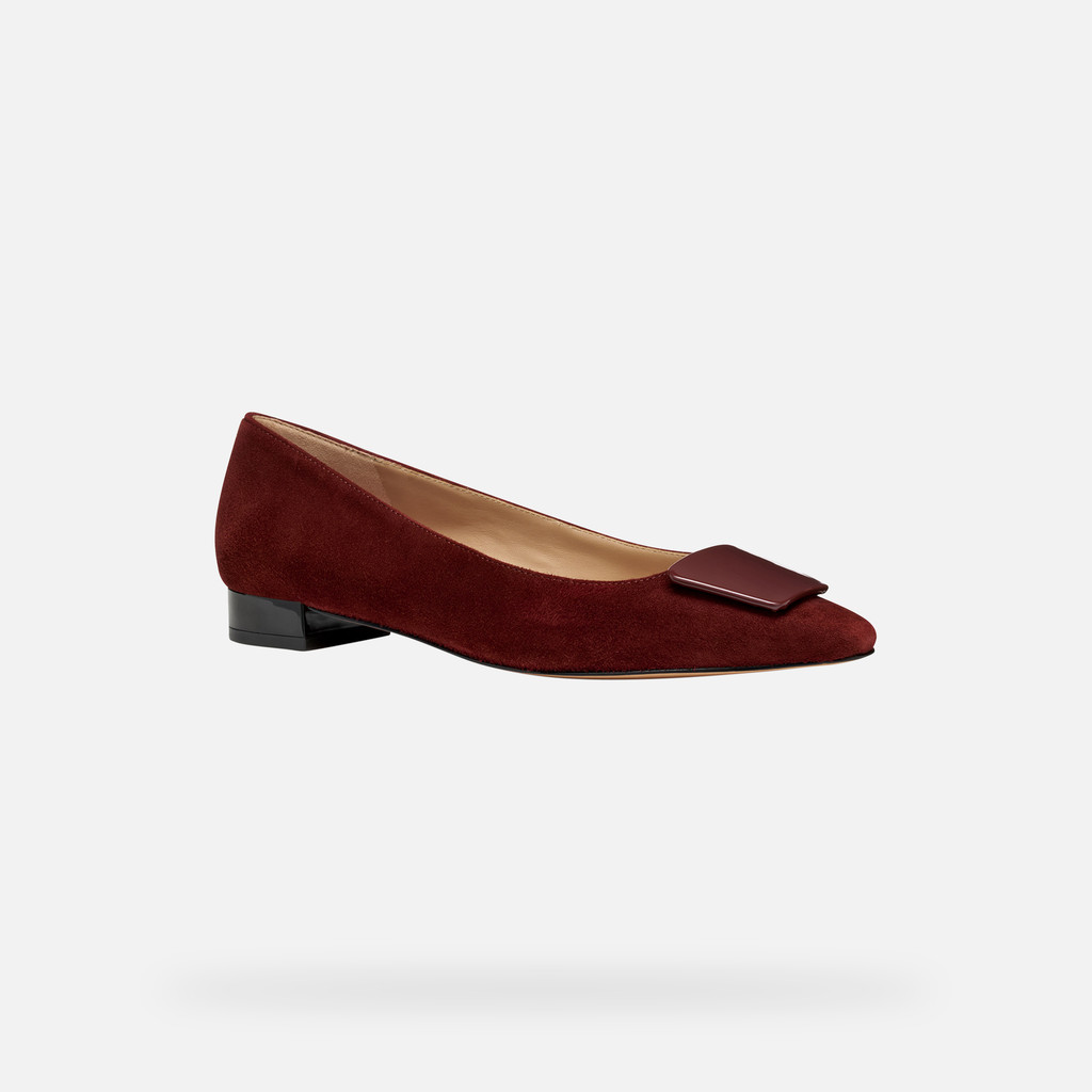 Pointed toe ballet flats GISELDA15 WOMAN Brick - image number 2 | GEOX