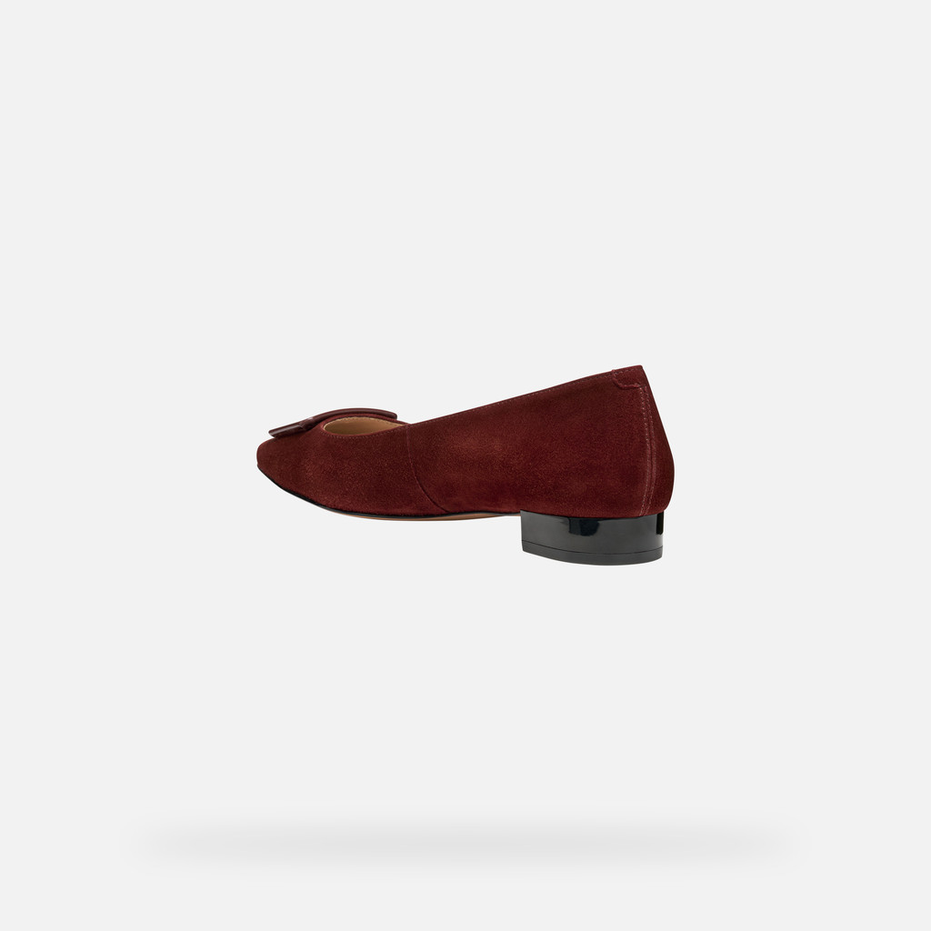 Pointed toe ballet flats GISELDA15 WOMAN Brick - image number 3 | GEOX