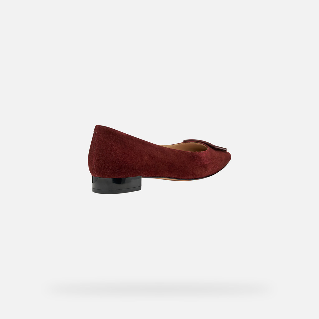 Pointed toe ballet flats GISELDA15 WOMAN Brick - image number 4 | GEOX