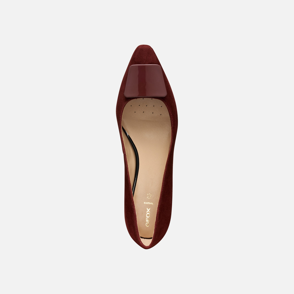 Pointed toe ballet flats GISELDA15 WOMAN Brick - image number 5 | GEOX