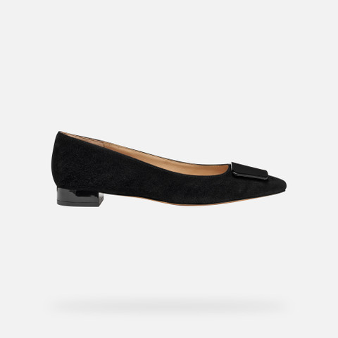Pointed toe ballet flats GISELDA15 WOMAN Black - image number 1 | GEOX
