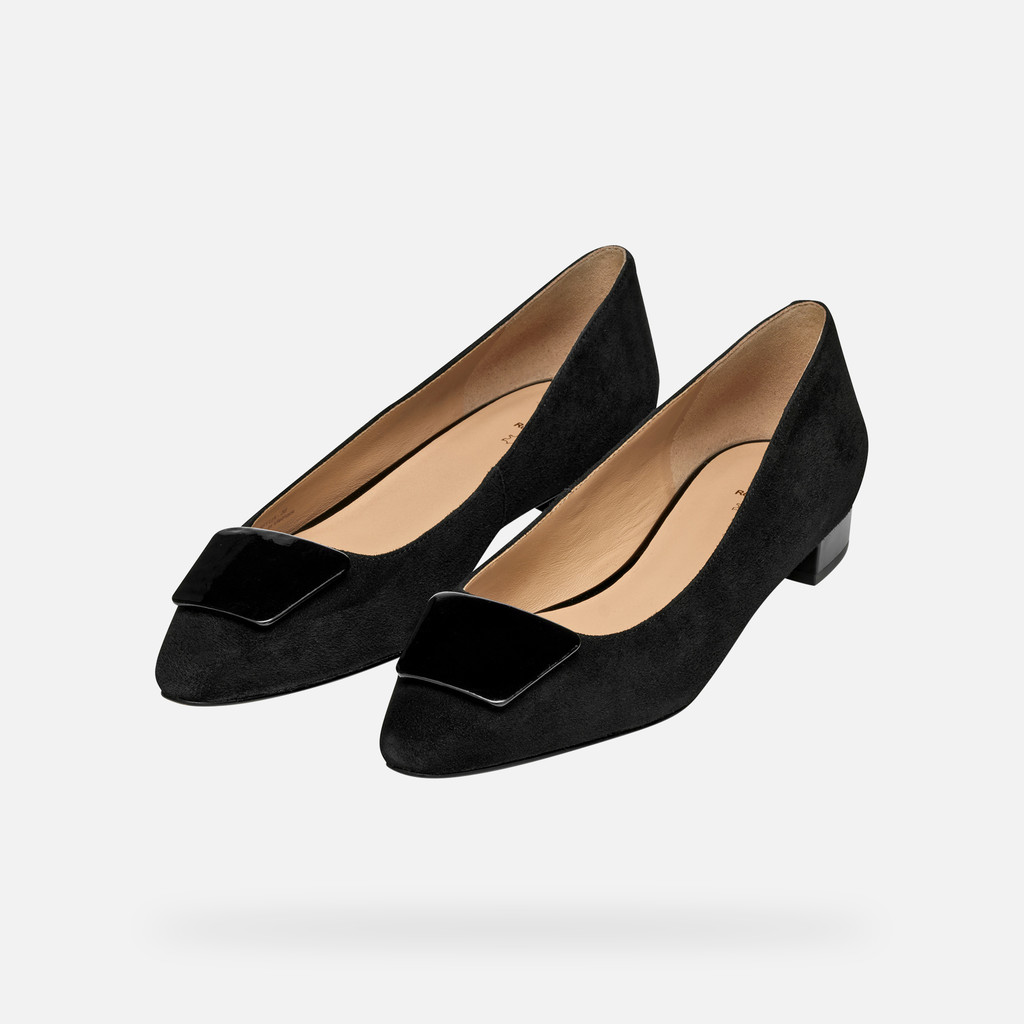 Pointed toe ballet flats GISELDA15 WOMAN Black - image number 8 | GEOX