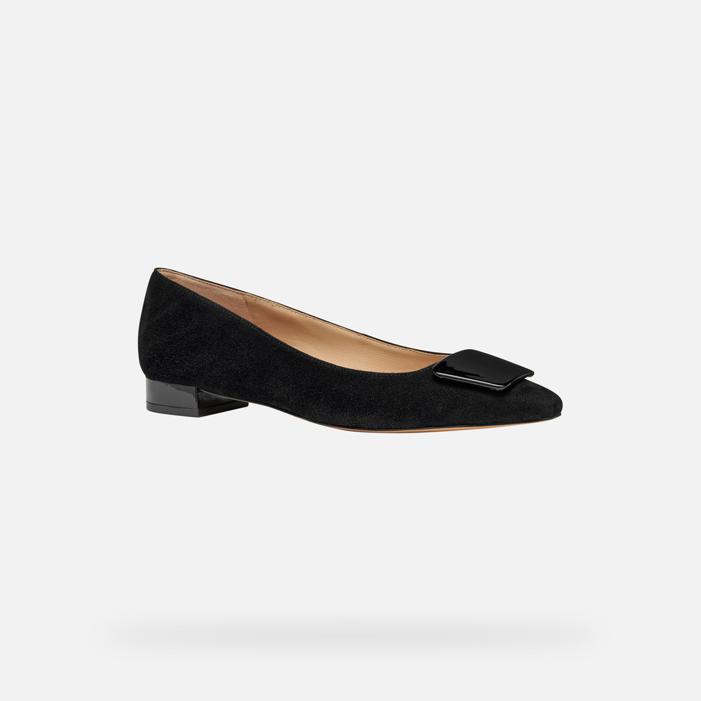 Pointed toe ballet flats GISELDA15 WOMAN Black - image number 2 | GEOX