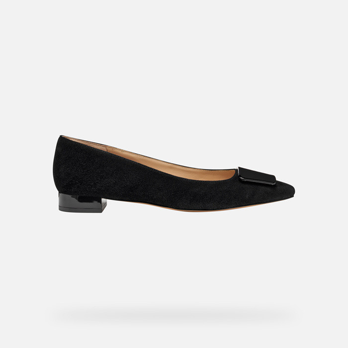 Pointed toe ballet flats GISELDA15 WOMAN Black | GEOX