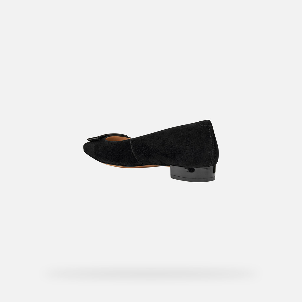 Pointed toe ballet flats GISELDA15 WOMAN Black - image number 3 | GEOX
