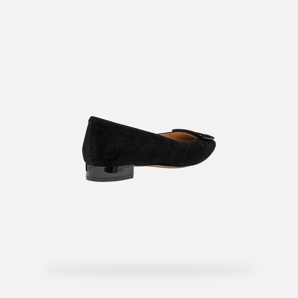 Pointed toe ballet flats GISELDA15 WOMAN Black - image number 4 | GEOX