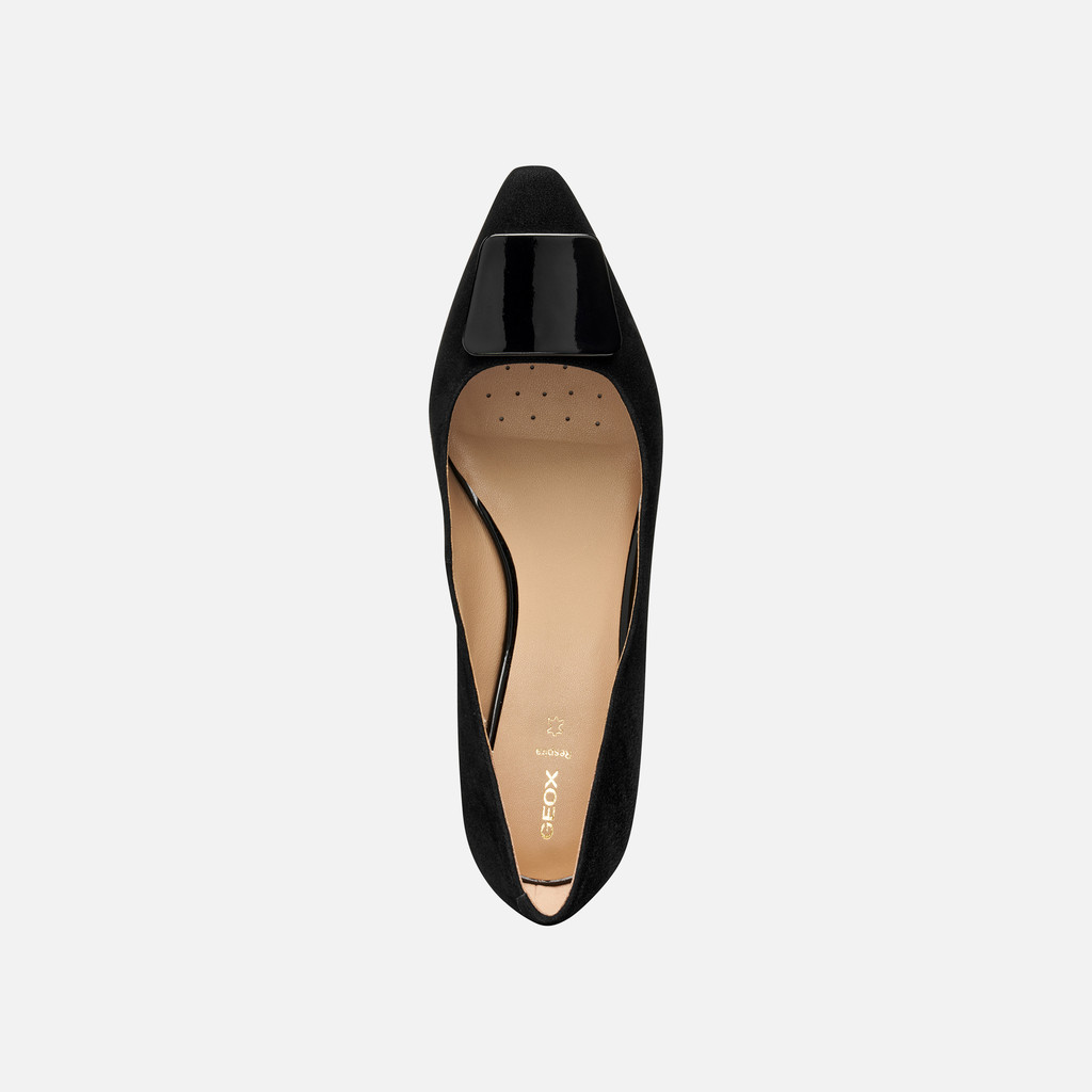 Pointed toe ballet flats GISELDA15 WOMAN Black - image number 5 | GEOX