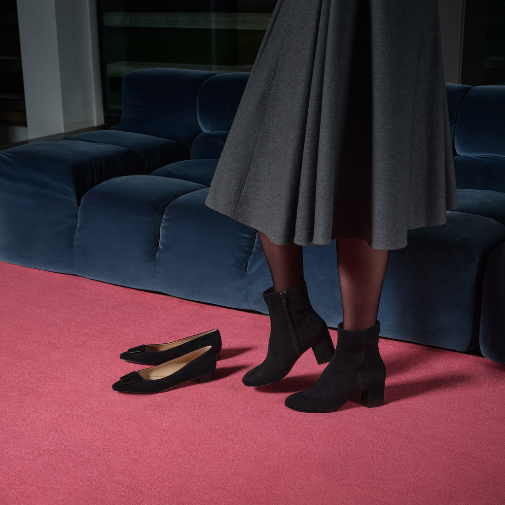 Pointed toe ballet flats GISELDA15 WOMAN Black - image number 9 | GEOX