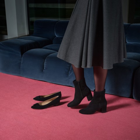 Pointed toe ballet flats GISELDA15 WOMAN Black - image number 8 | GEOX