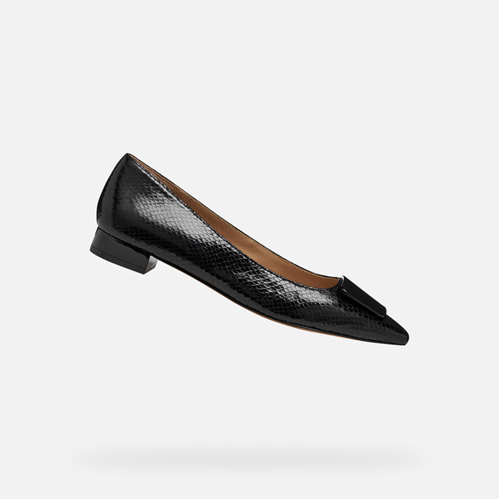 Snake print shoes GISELDA15 WOMAN Black | GEOX
