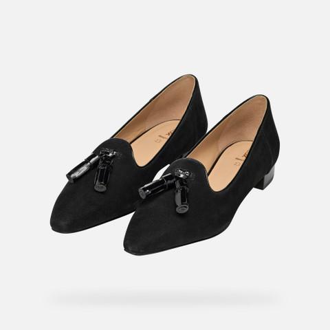 Pointed toe ballet flats GISELDA15 WOMAN Black - image number 8 | GEOX