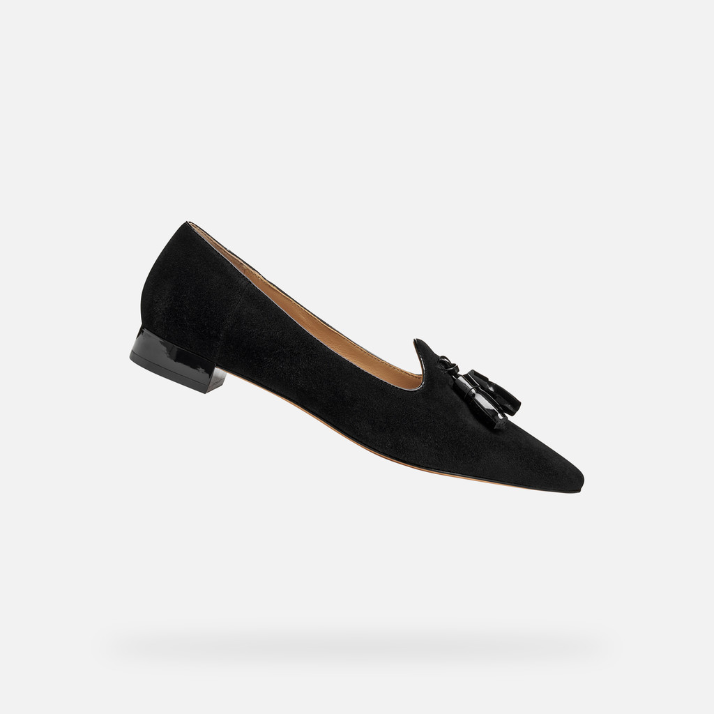 Pointed toe ballet flats GISELDA15 WOMAN Black - image number 0 | GEOX