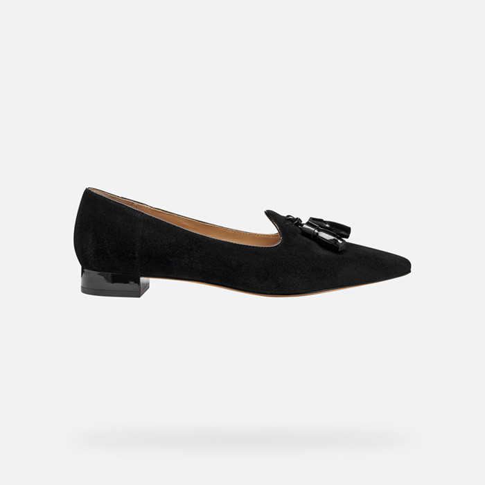 Pointed toe ballet flats GISELDA15 WOMAN Black | GEOX
