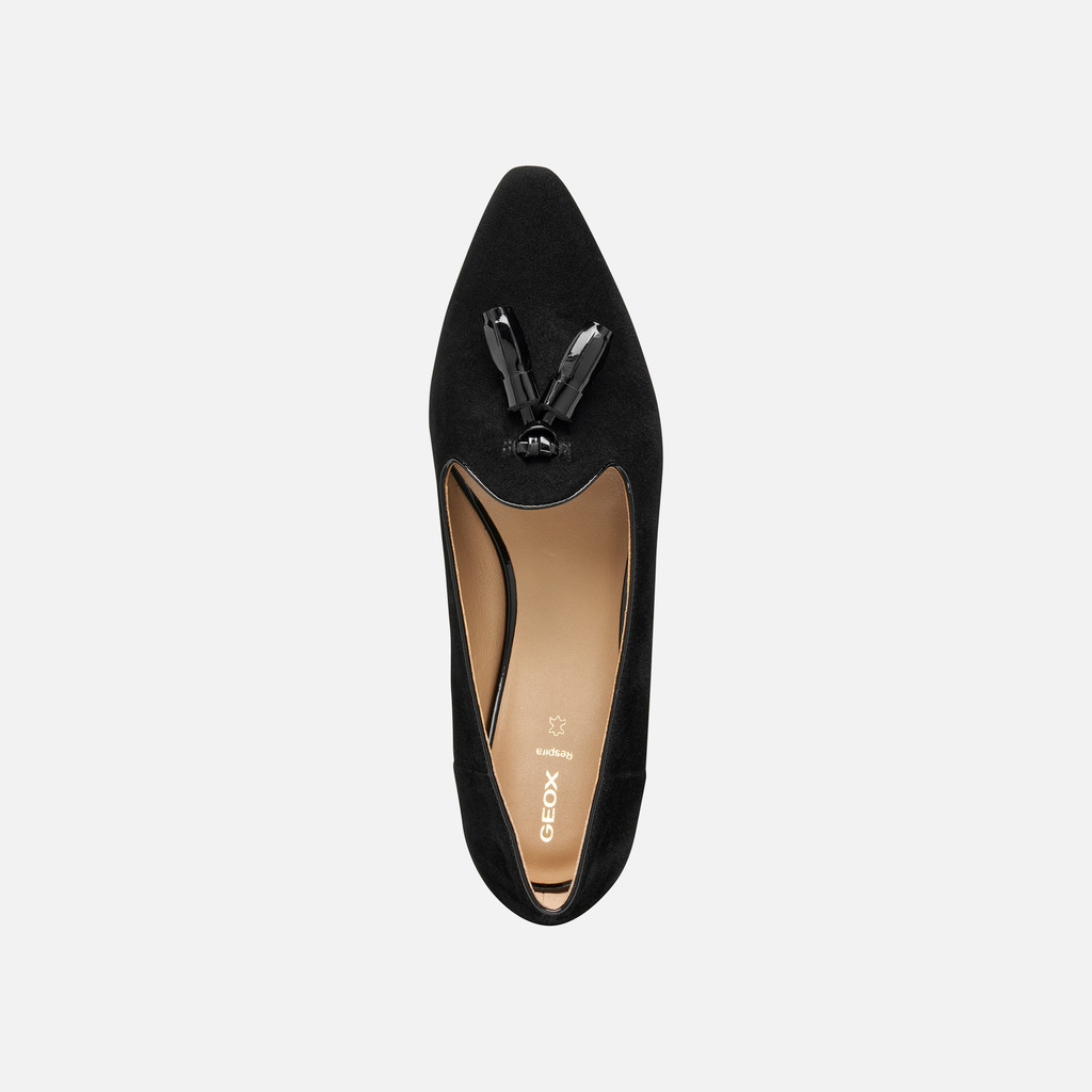 Pointed toe ballet flats GISELDA15 WOMAN Black - image number 6 | GEOX
