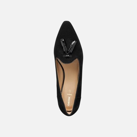 Pointed toe ballet flats GISELDA15 WOMAN Black - image number 6 | GEOX
