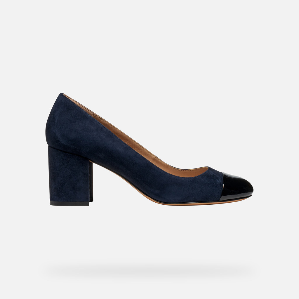 Medium heel pumps VIRNILISA 65 WOMAN Dark navy/Black - image number 2 | GEOX