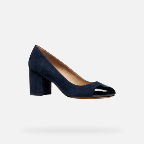 Medium heel pumps VIRNILISA 65 WOMAN Dark navy/Black - image number 3 | GEOX
