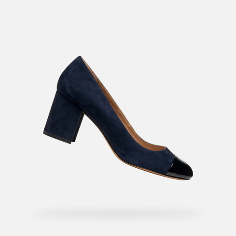 Medium heel pumps VIRNILISA 65 WOMAN Dark navy/Black - image number 0 | GEOX