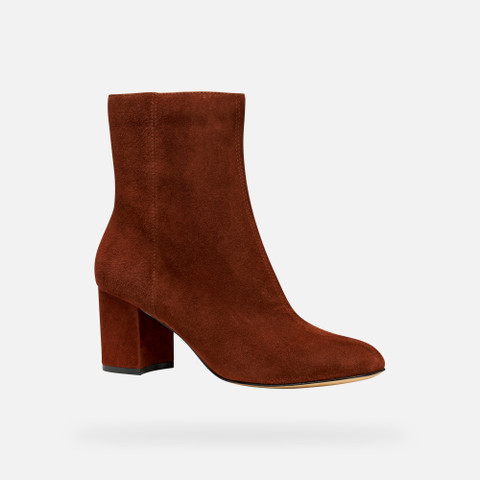 Medium heel ankle boots VIRNILISA 65 WOMAN Brick - image number 2 | GEOX