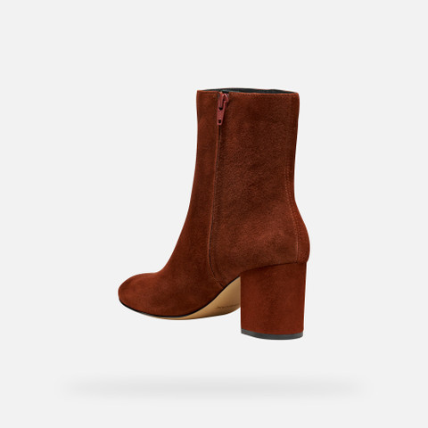 Medium heel ankle boots VIRNILISA 65 WOMAN Brick - image number 3 | GEOX