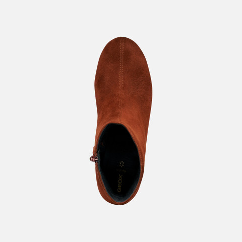 Medium heel ankle boots VIRNILISA 65 WOMAN Brick - image number 5 | GEOX