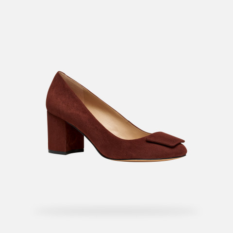 Medium heel pumps VIRNILISA 65 WOMAN Wine - image number 2 | GEOX