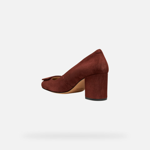 Medium heel pumps VIRNILISA 65 WOMAN Wine - image number 3 | GEOX