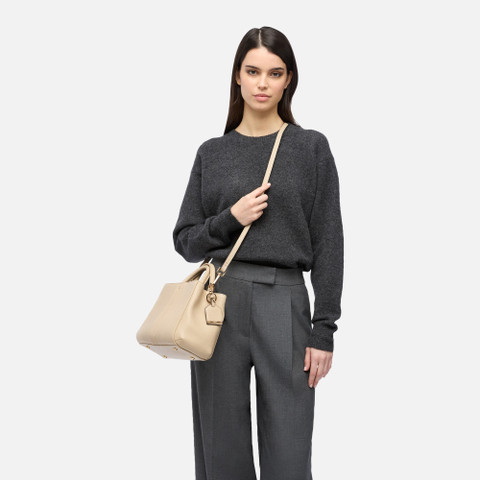 Bolso de mano DHYALMA BAG MUJER Blanco lechoso - image number 1 | GEOX