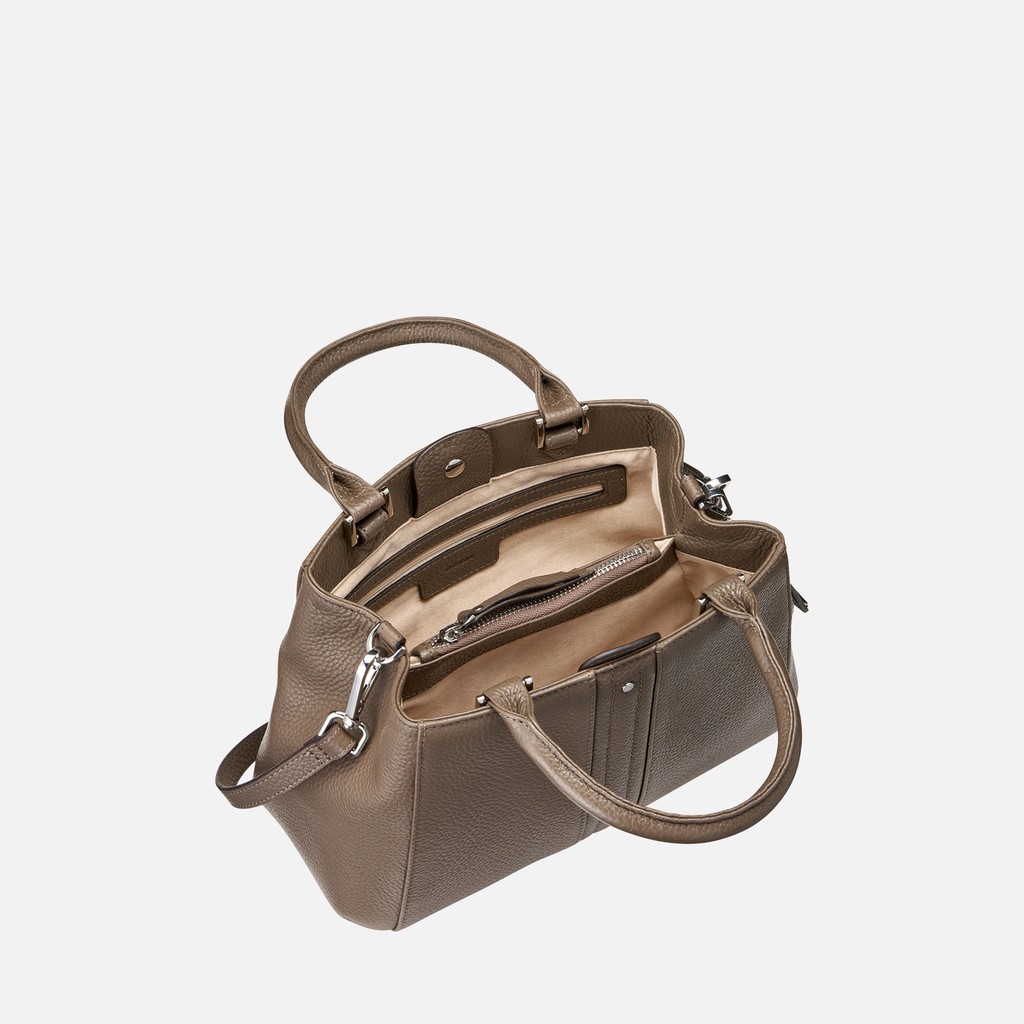 Borsa a mano DHYALMA BAG DONNA Taupe - image number 5 | GEOX