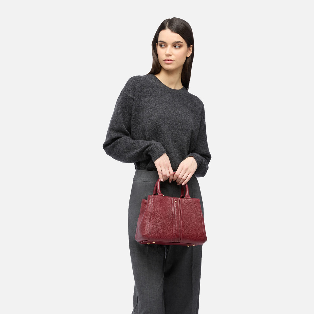 Handbag DHYALMA BAG WOMAN Bordeaux - image number 5 | GEOX