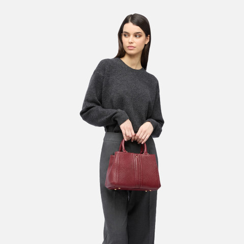 Handbag DHYALMA BAG WOMAN Bordeaux - image number 5 | GEOX