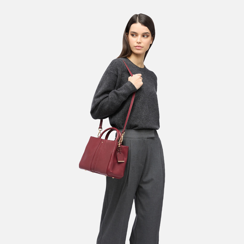 Handbag DHYALMA BAG WOMAN Bordeaux - image number 6 | GEOX