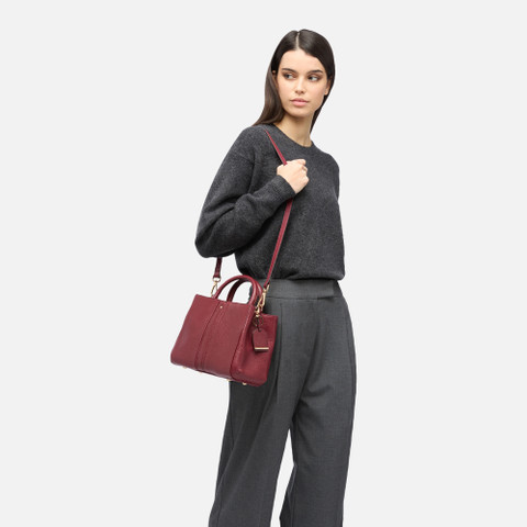 Handbag DHYALMA BAG WOMAN Bordeaux - image number 6 | GEOX