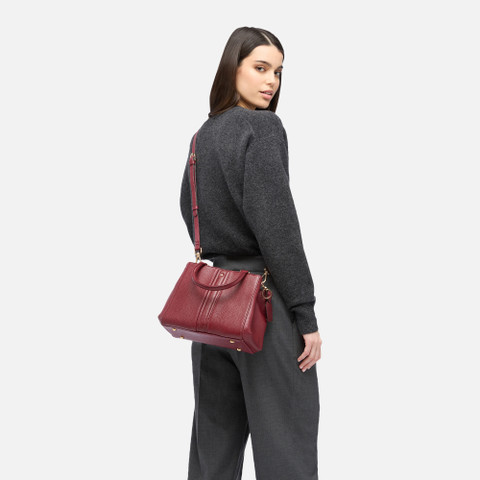 Handbag DHYALMA BAG WOMAN Bordeaux - image number 7 | GEOX