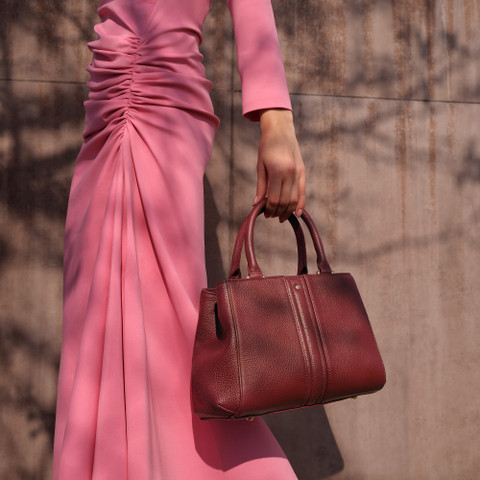 Handbag DHYALMA BAG WOMAN Bordeaux - image number 8 | GEOX