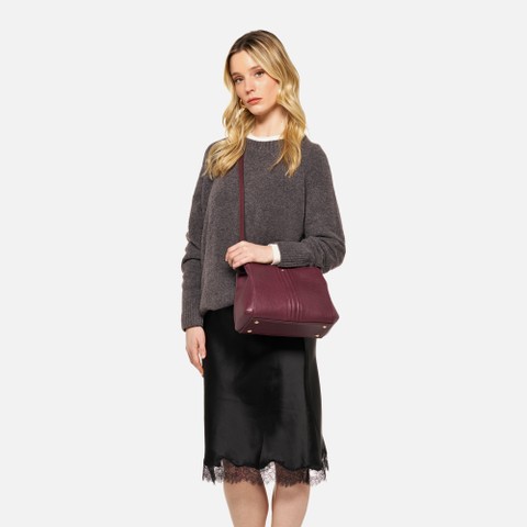 Handbag DHYALMA BAG WOMAN Bordeaux - image number 7 | GEOX