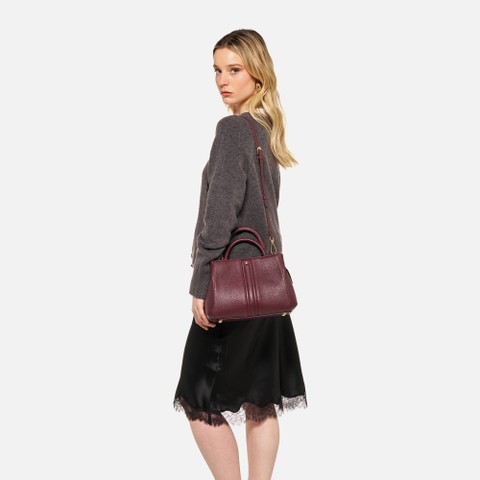 Handbag DHYALMA BAG WOMAN Bordeaux - image number 1 | GEOX
